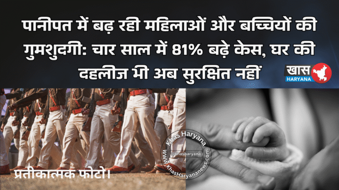 पानीपत में बढ़ रही महिलाओं और बच्चियों की गुमशुदगी: चार साल में 81% बढ़े केस, घर की दहलीज भी अब सुरक्षित नहीं