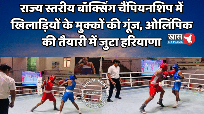 राज्य स्तरीय बॉक्सिंग चैंपियनशिप में खिलाड़ियों के मुक्कों की गूंज, ओलिंपिक की तैयारी में जुटा हरियाणा