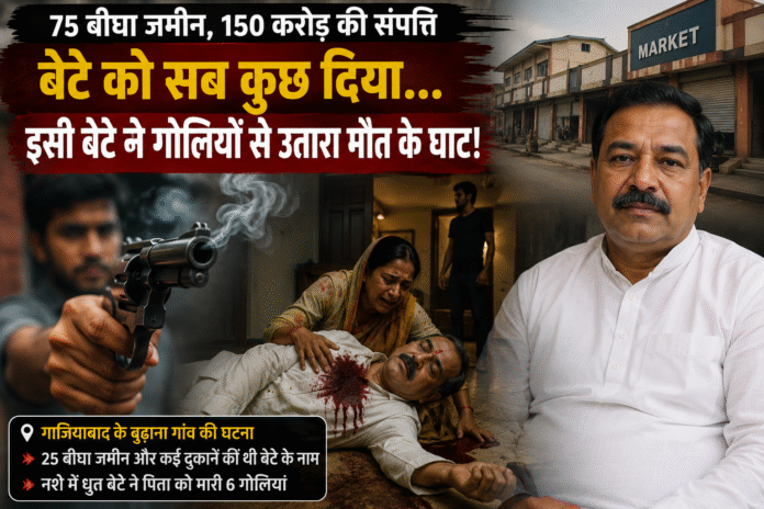 150 करोड़ की संपत्ति, 25 बीघा जमीन और दुकानें बेटे के नाम कीं, फिर उसी बेटे ने पिता पर बरसाईं 6 गोलियां