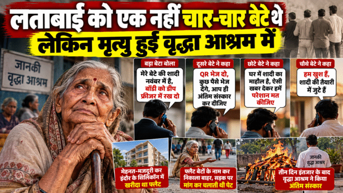 लताबाई की मौत के बाद भी नहीं पसीजा बेटों का दिल: एक ने कहा- नवंबर तक डीप फ्रीजर में रख दो, दूसरे ने QR भेजने को कहा